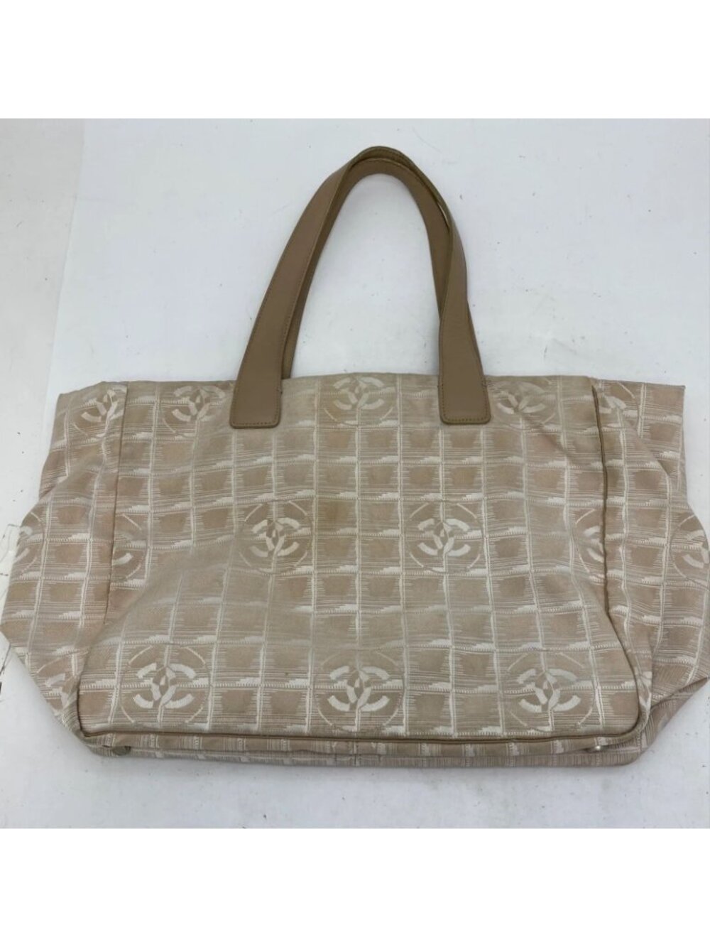 Chanel Tote New Travel Beige CC Logo Business - Picture 9 of 15